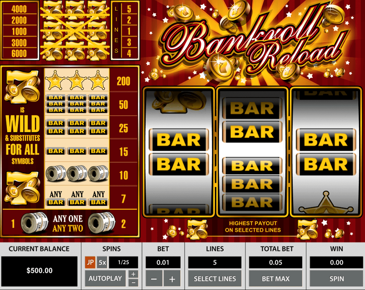 bankroll reload pragmatic