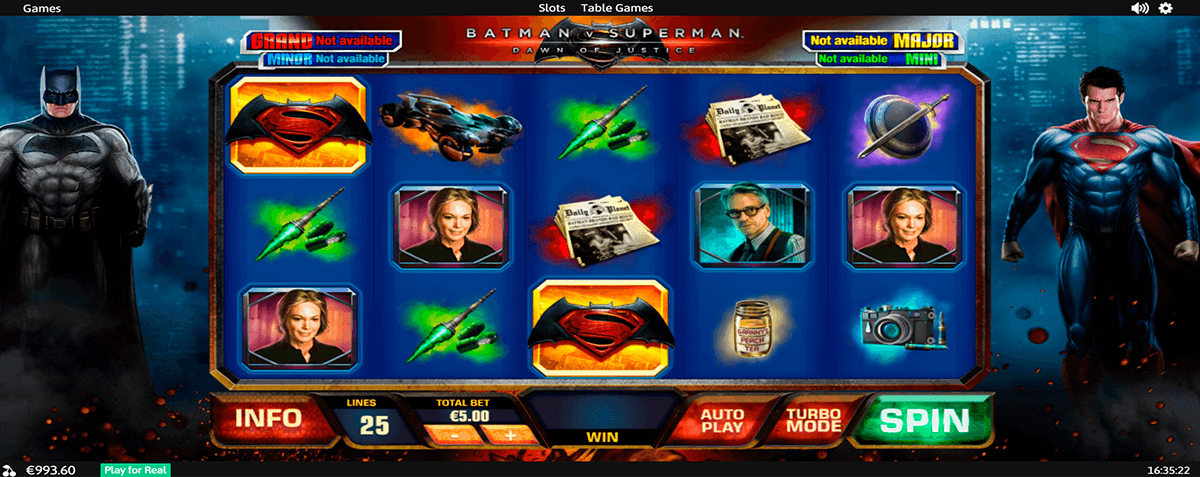 batman vs superman playtech