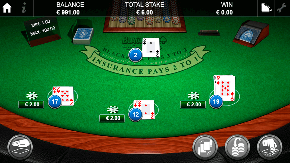 blackjack pro montecarlo multihand netgen gaming