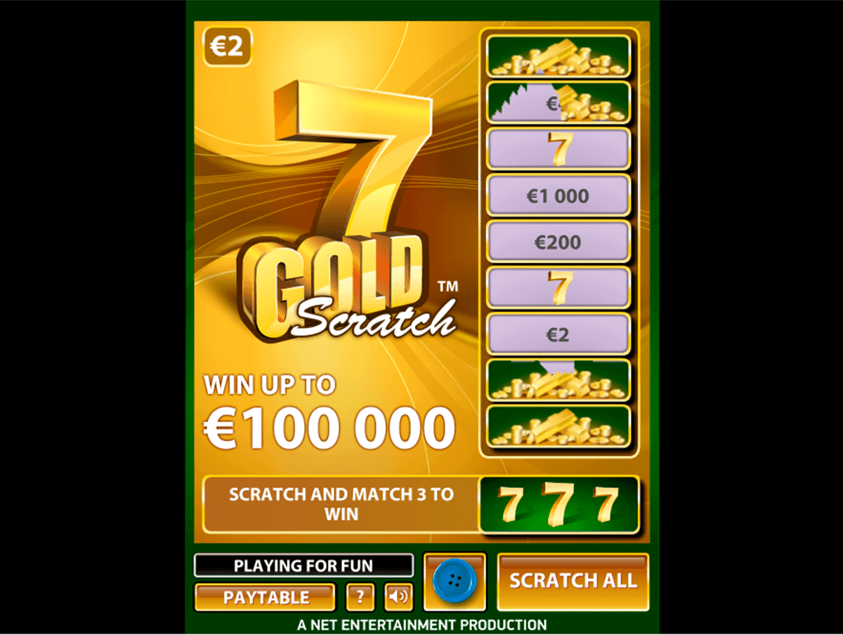 gold scratch netent skraplott online