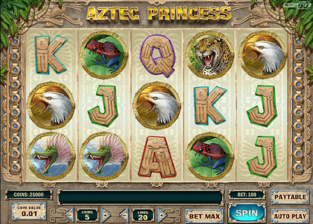 aztec princess playn go spelautomat