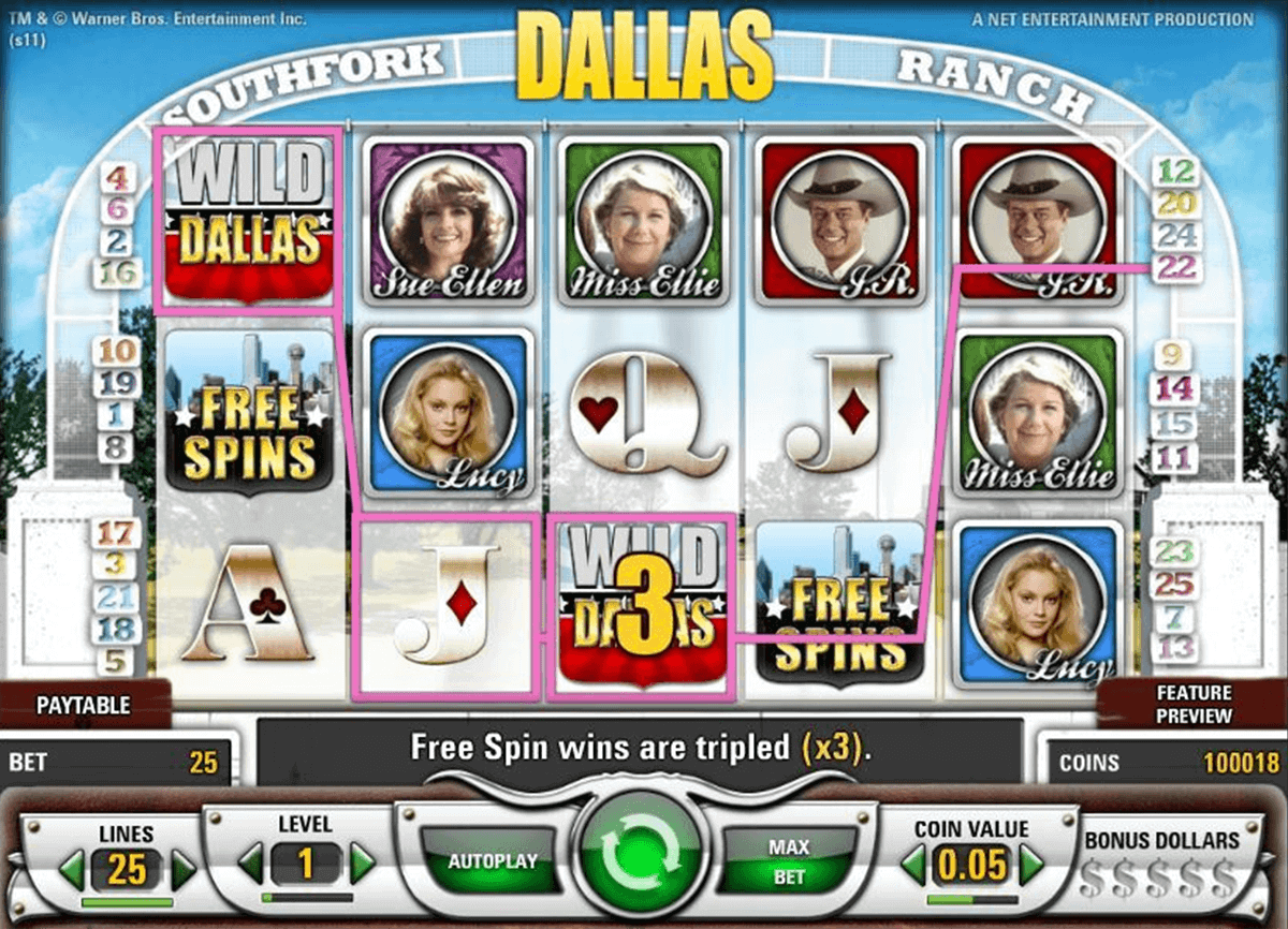dallas netent spelautomat