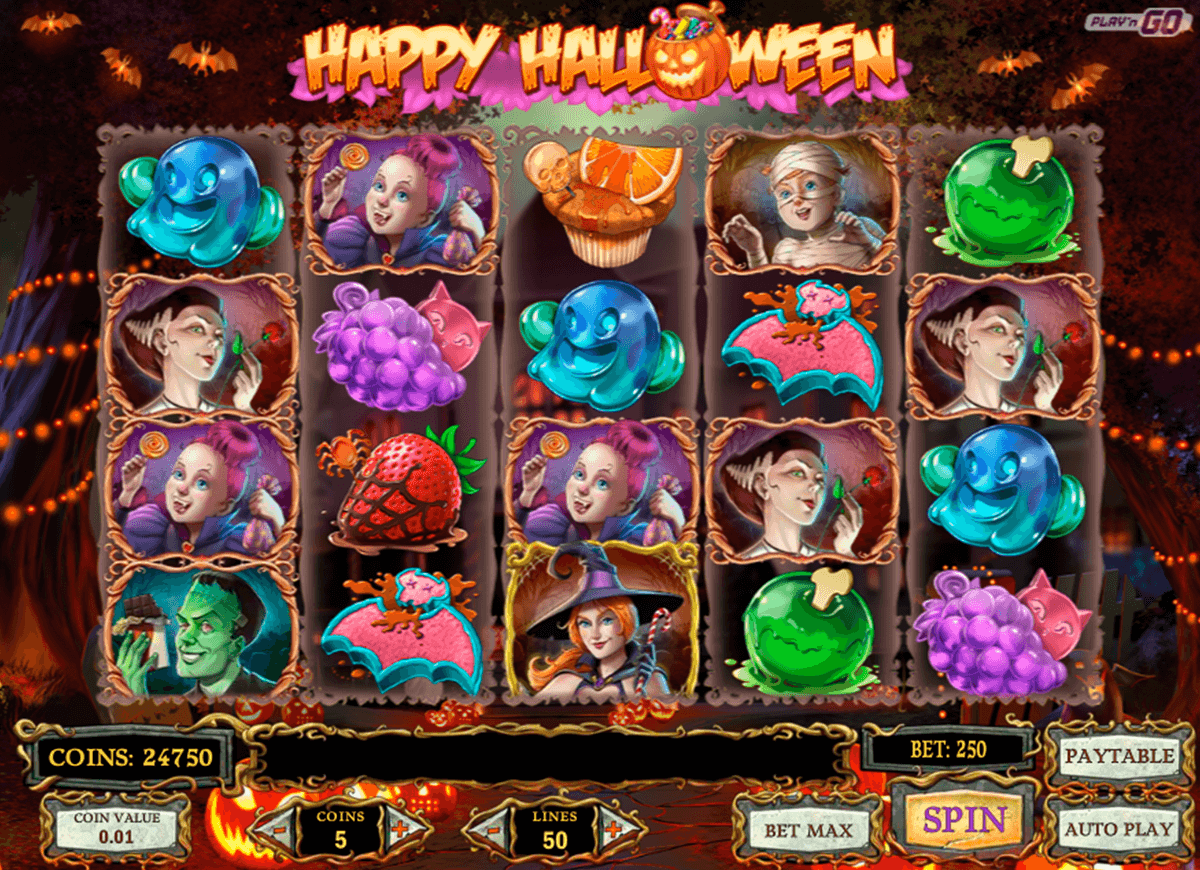happy halloween playn go spelautomat