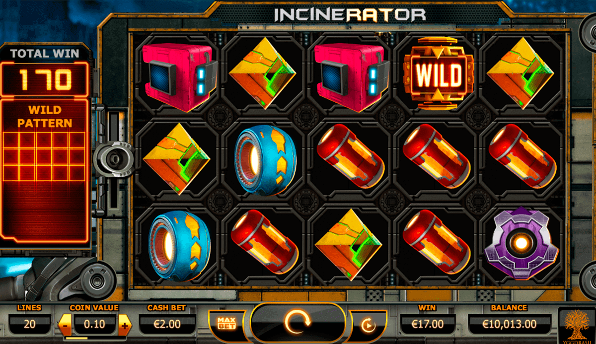 incinerator yggdrasil spelautomat