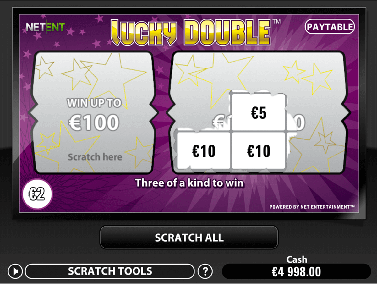 lucky double netent skraplott online