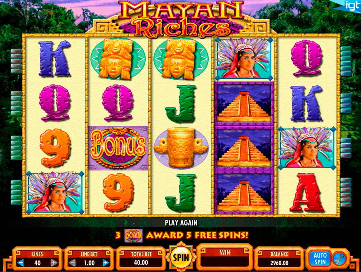 mayan riches igt spelautomat