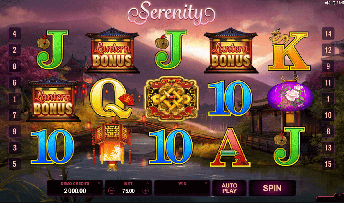 serenity microgaming spelautomat