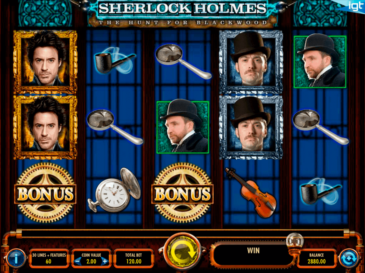 sherlock holmes igt spelautomat