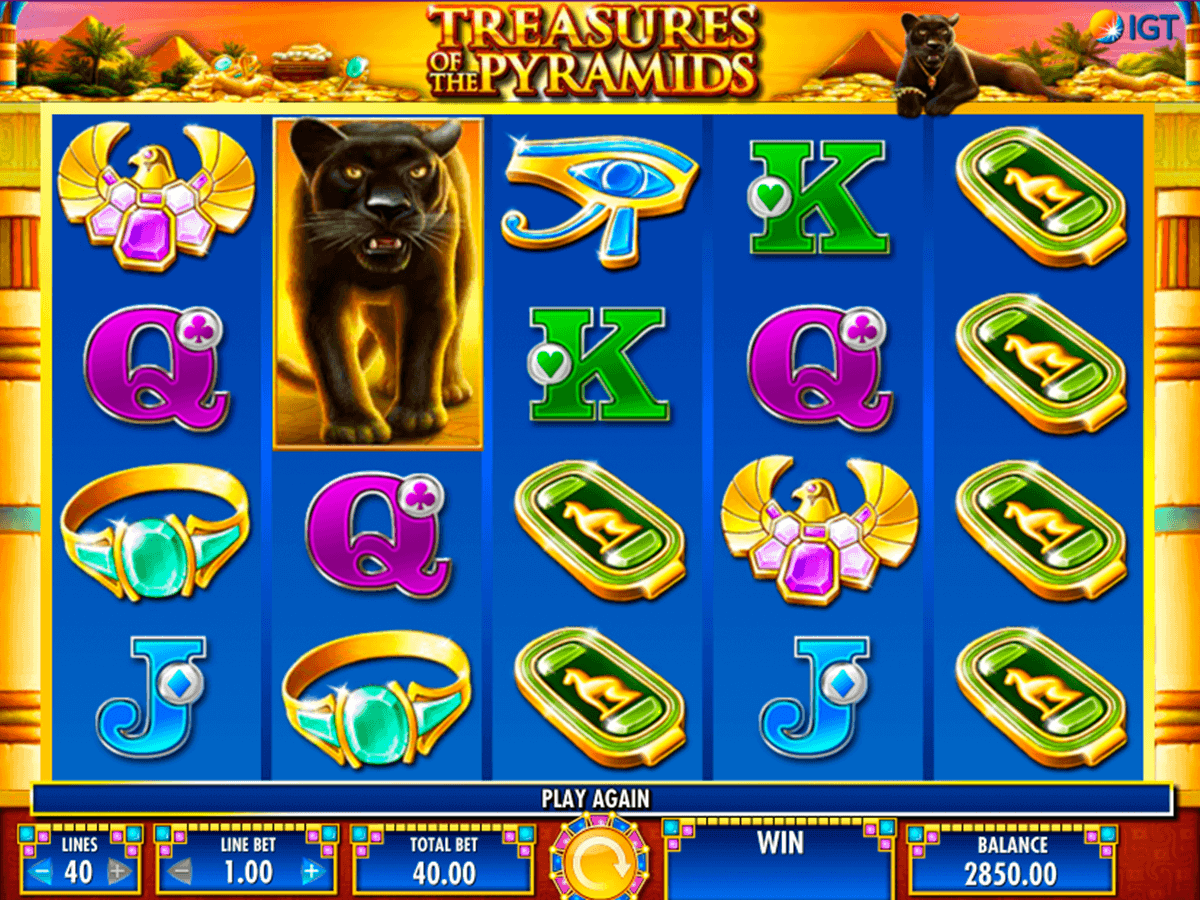 treasures of the pyramids igt spelautomat