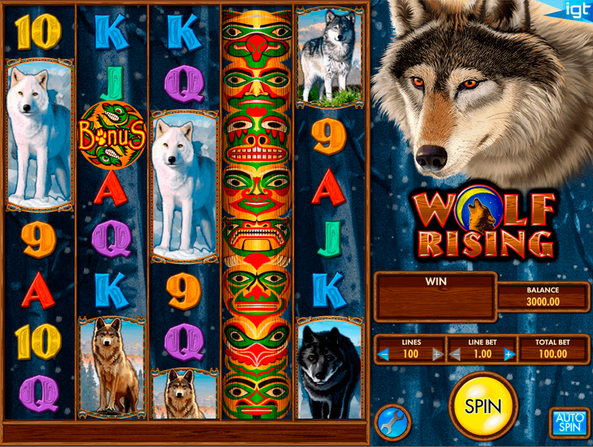 wolf rising igt spelautomat