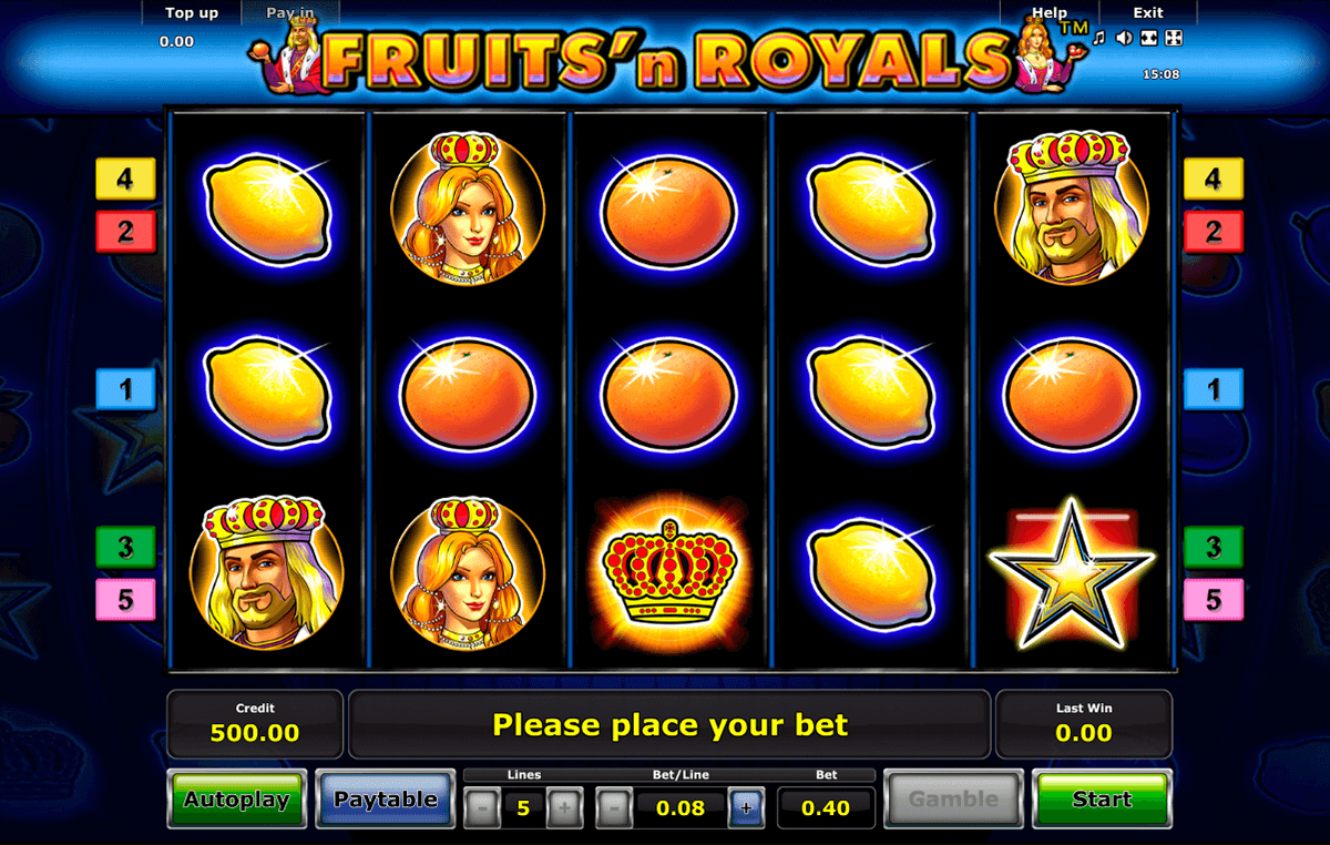 fruitsn royals novomatic