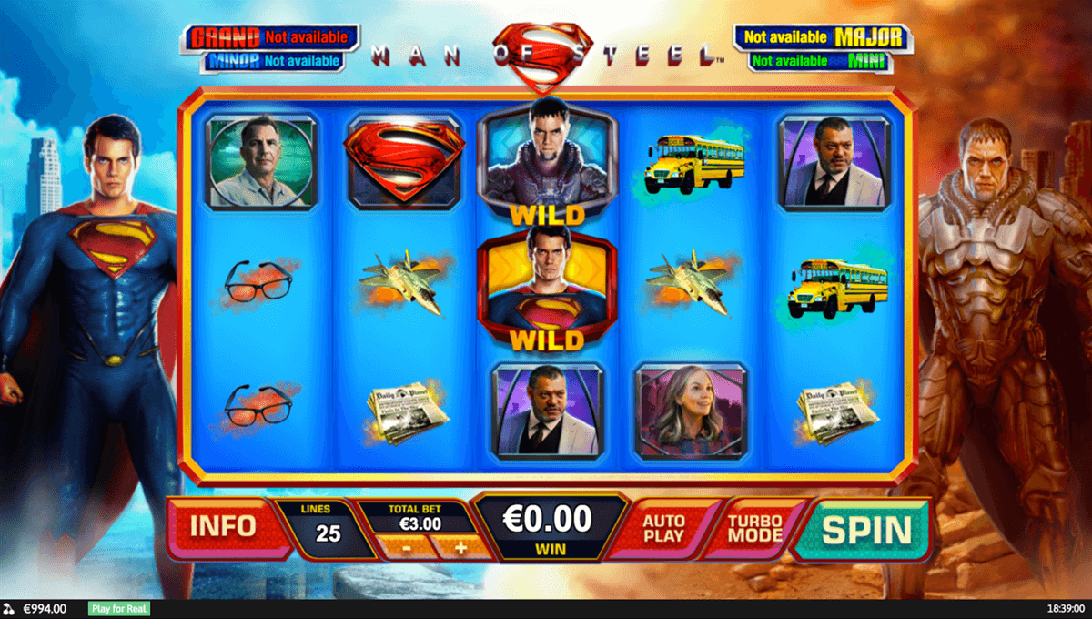 man of steel playtech