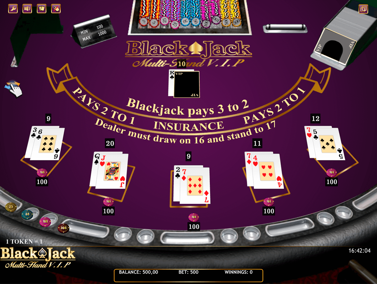 blackjack multihand vip isoftbet