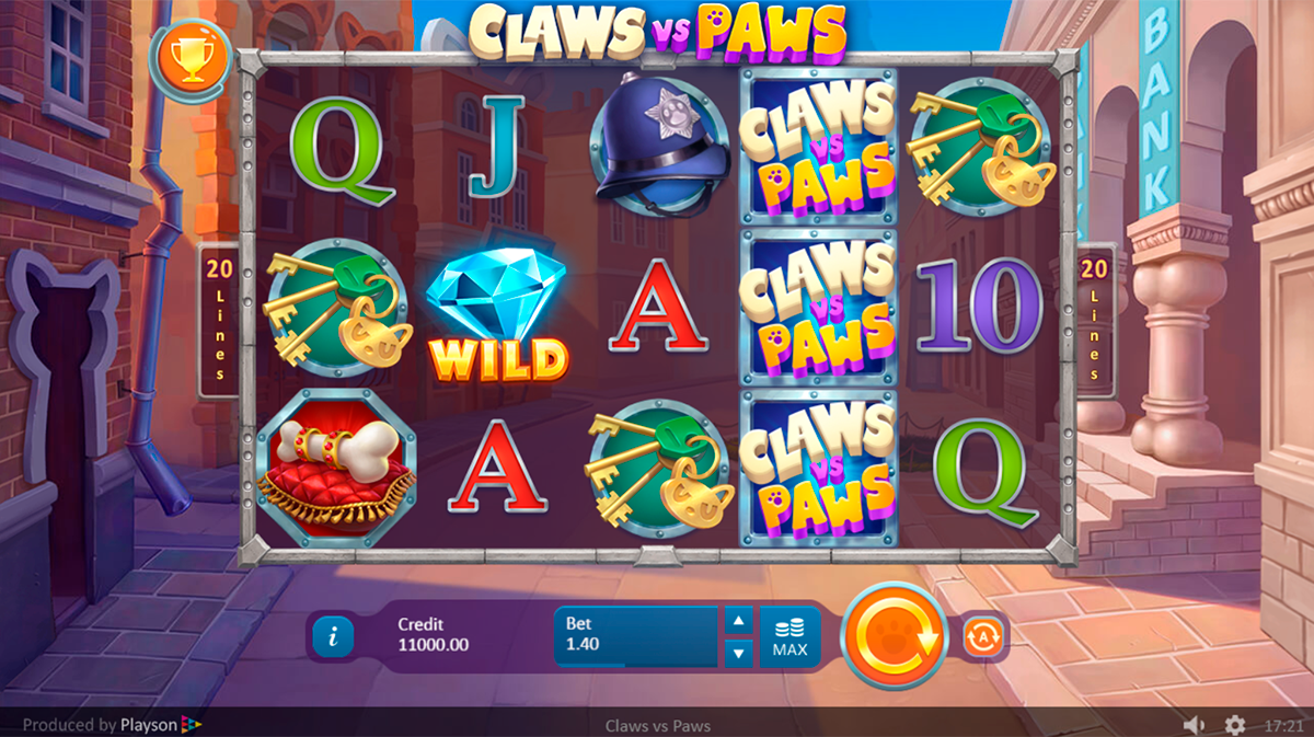 claws vs paws playson