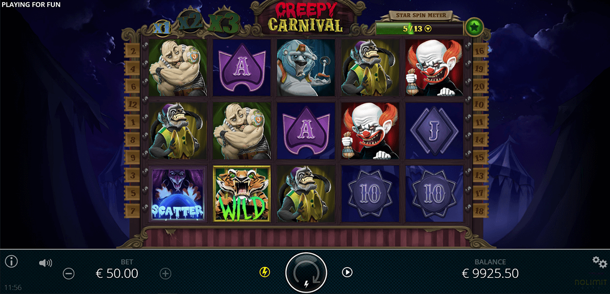 creepy carnival nolimit city