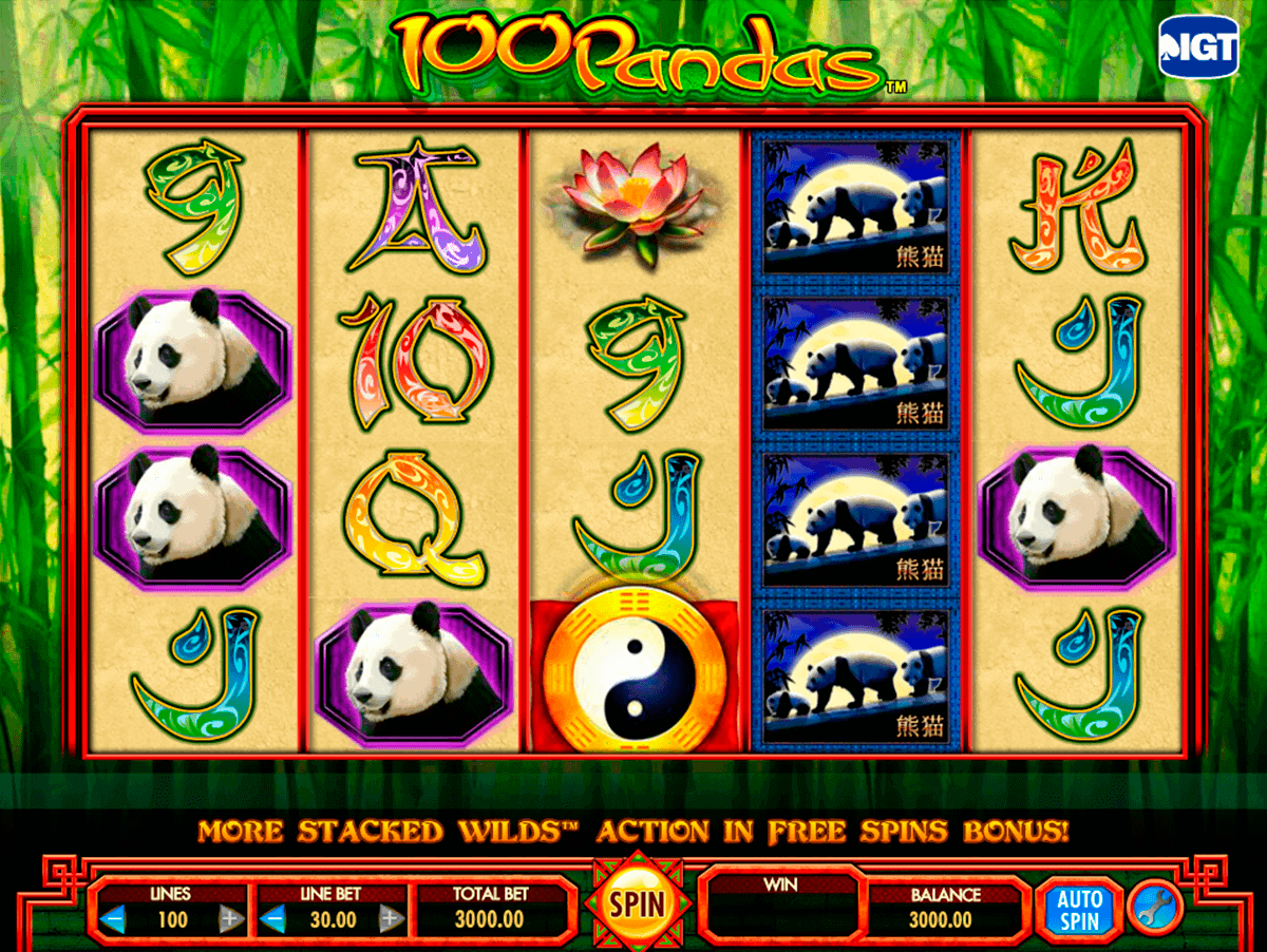 100 pandas igt spelautomat 
