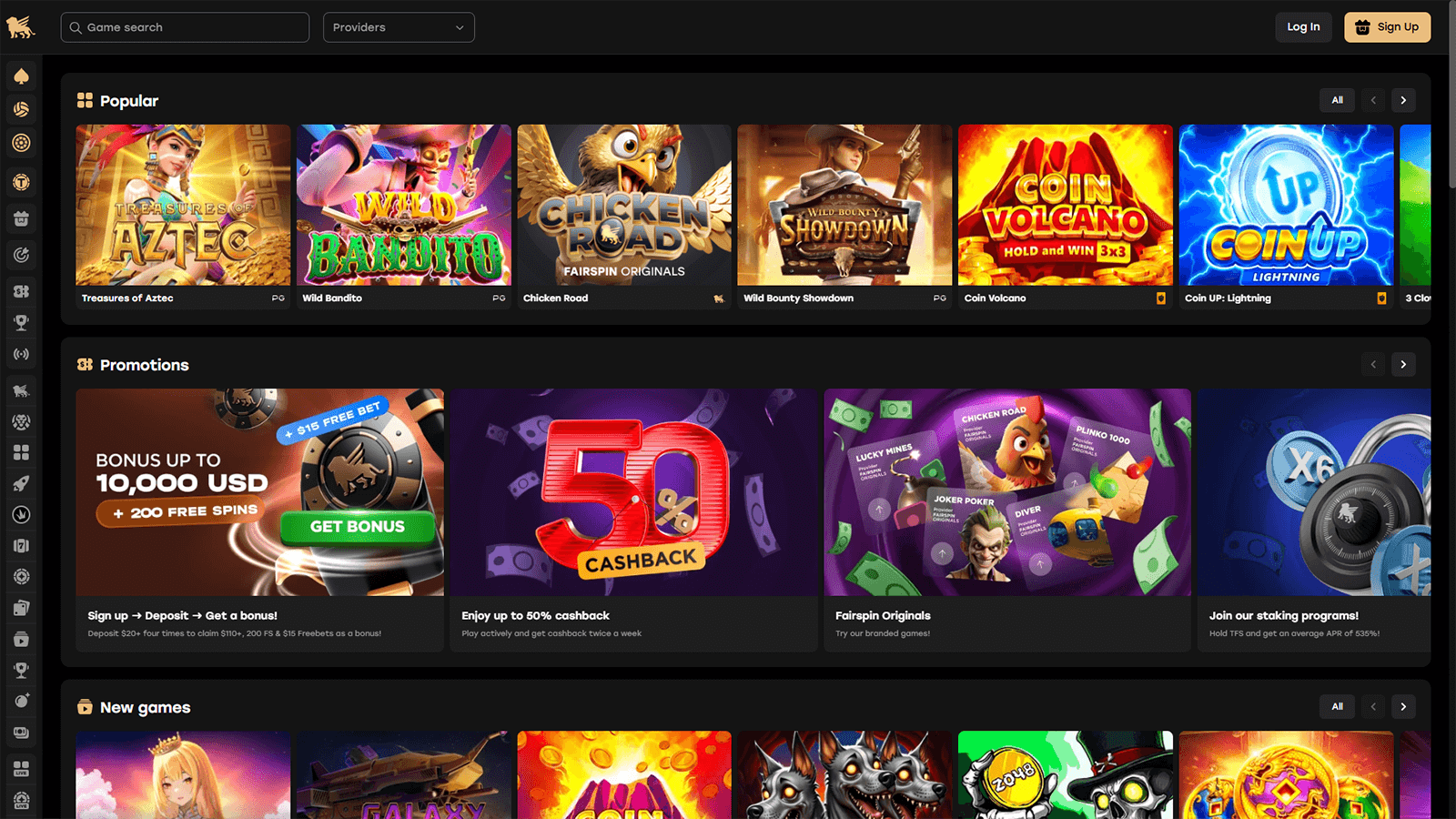 Fairspin Casino Homepage Sweden