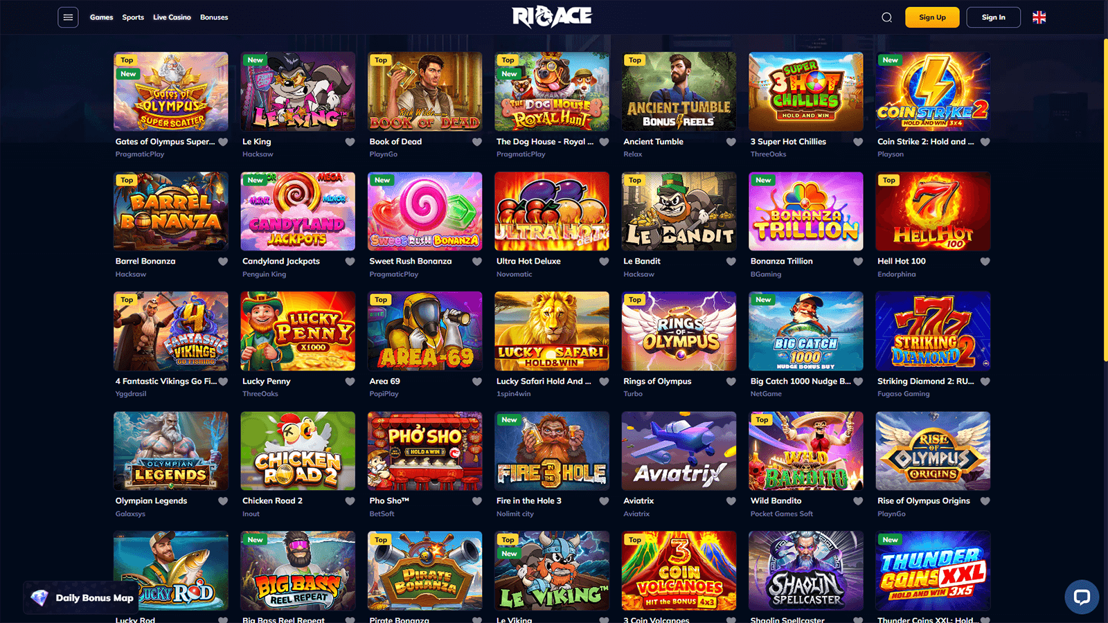 RioAce Casino Basta Spel