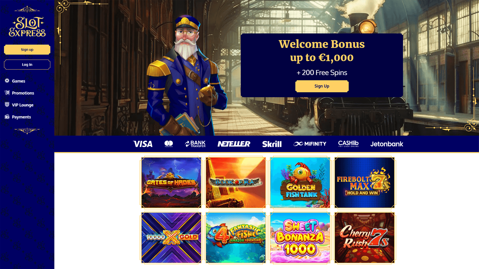 SlotExpress Casino Homepage Sweden