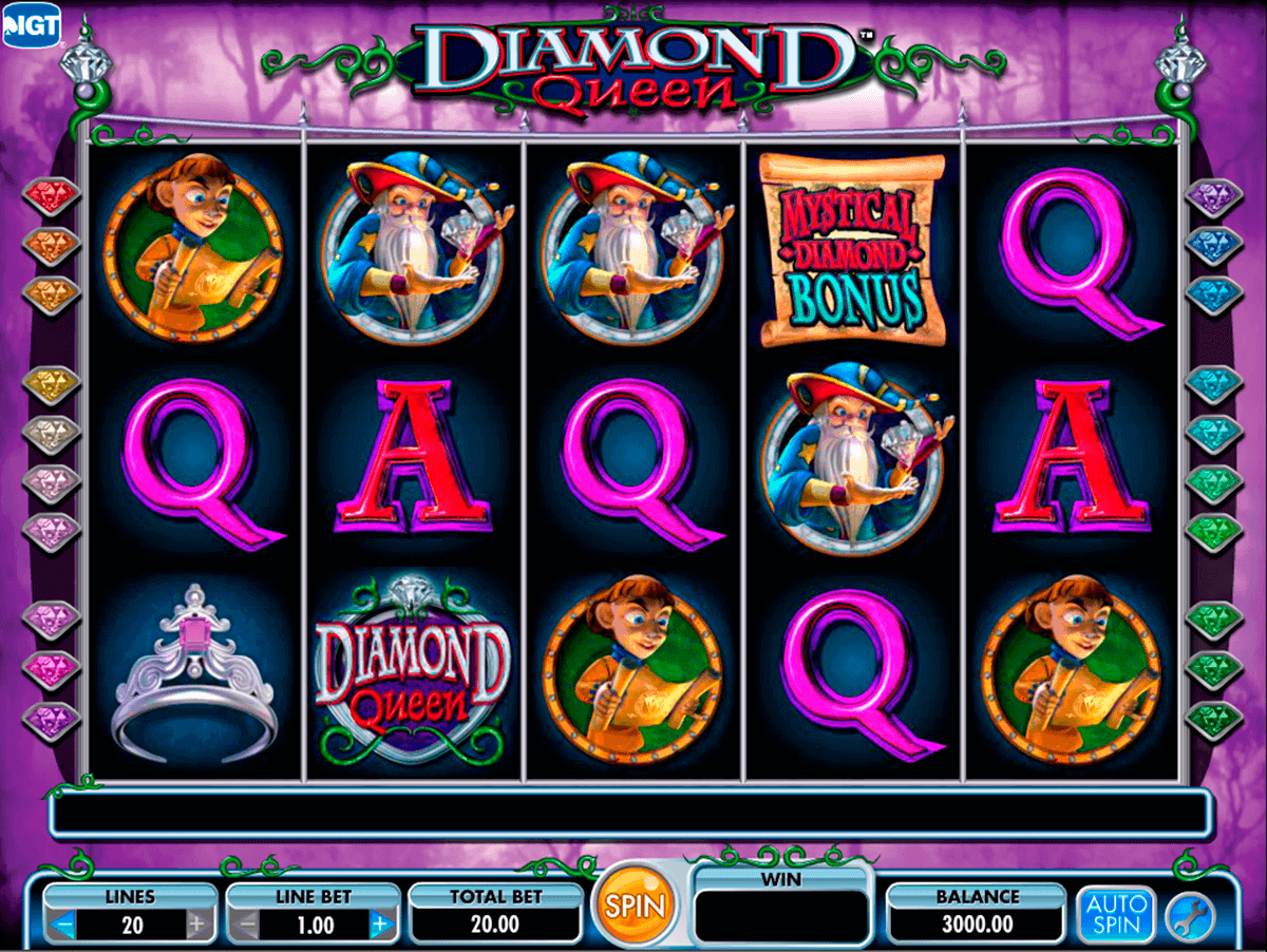 diamond queen igt spelautomat 