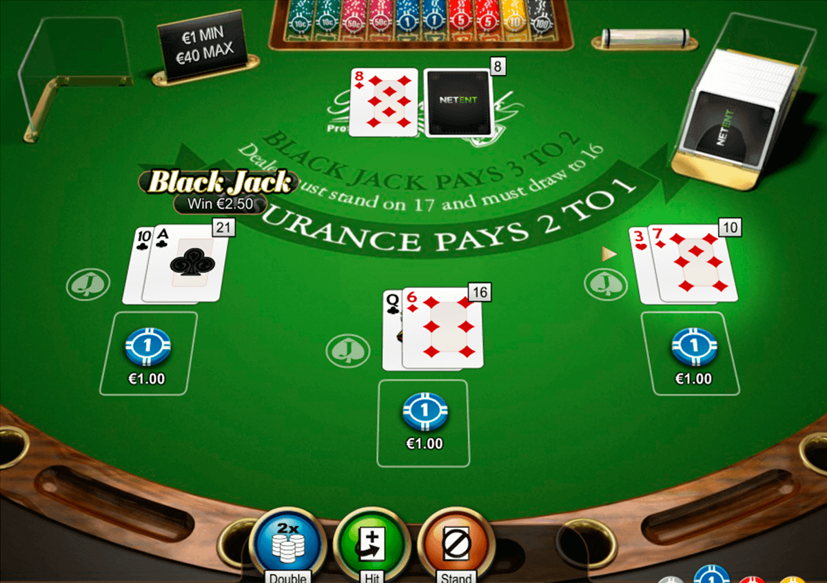 double posure blackjack professional series netent