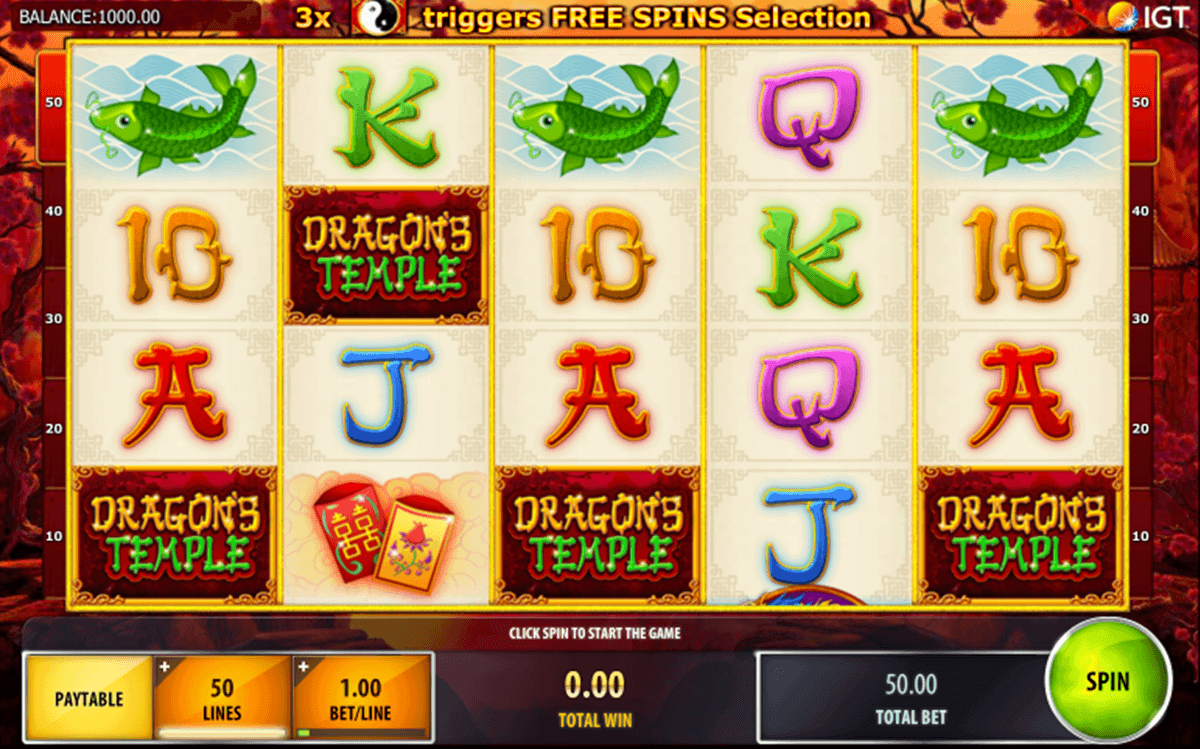 dragons temple igt spelautomat