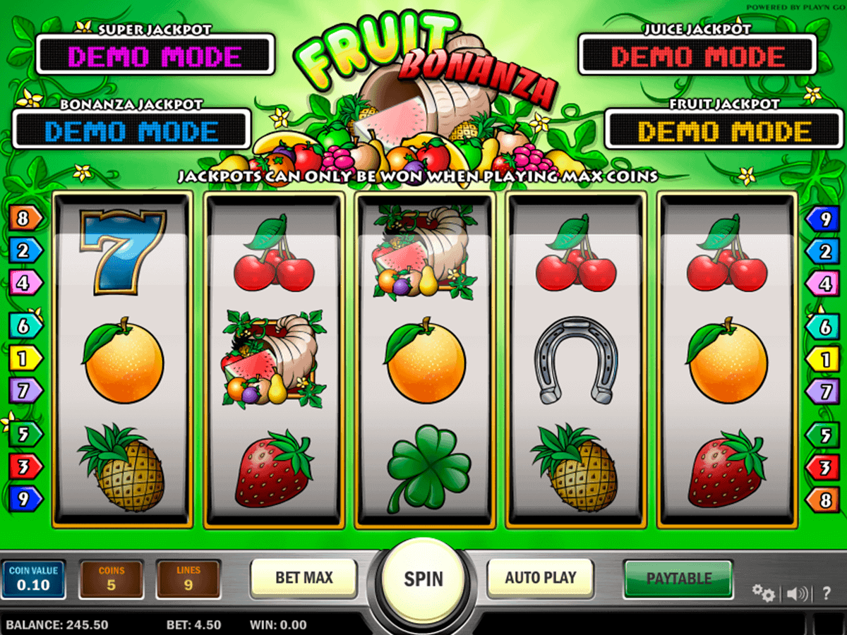 fruit bonanza playn go spelautomat 