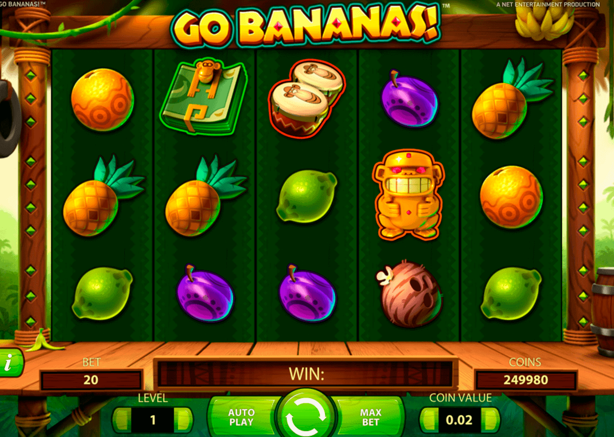 go bananas netent spelautomat 