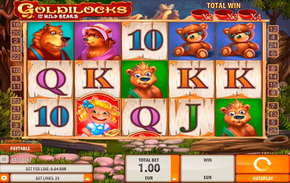 goldilocks quickspin spelautomat