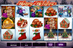 happy holidays microgaming spelautomat