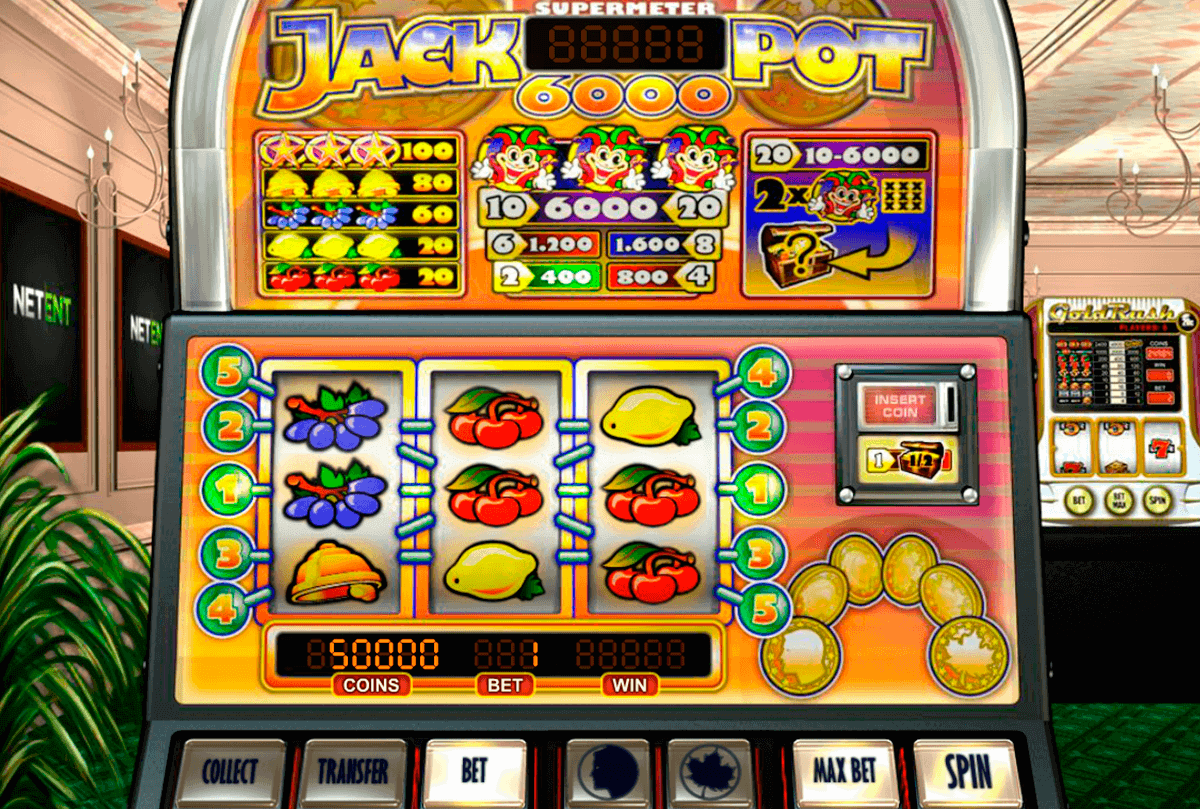 jackpot 6000 netent spelautomat 