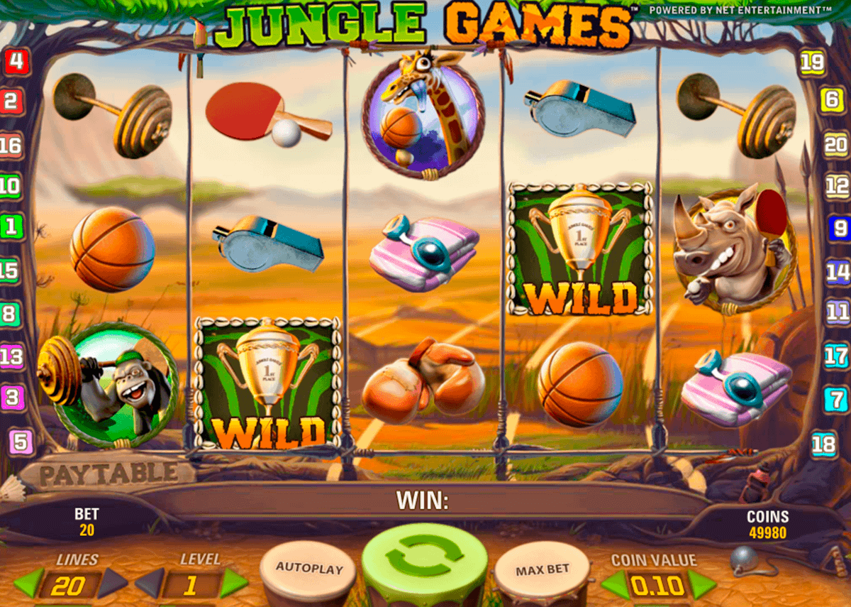 jungle games netent spelautomat