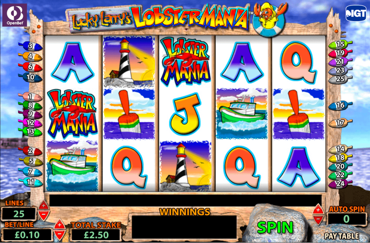 lucky larrys lobstermania igt spelautomat