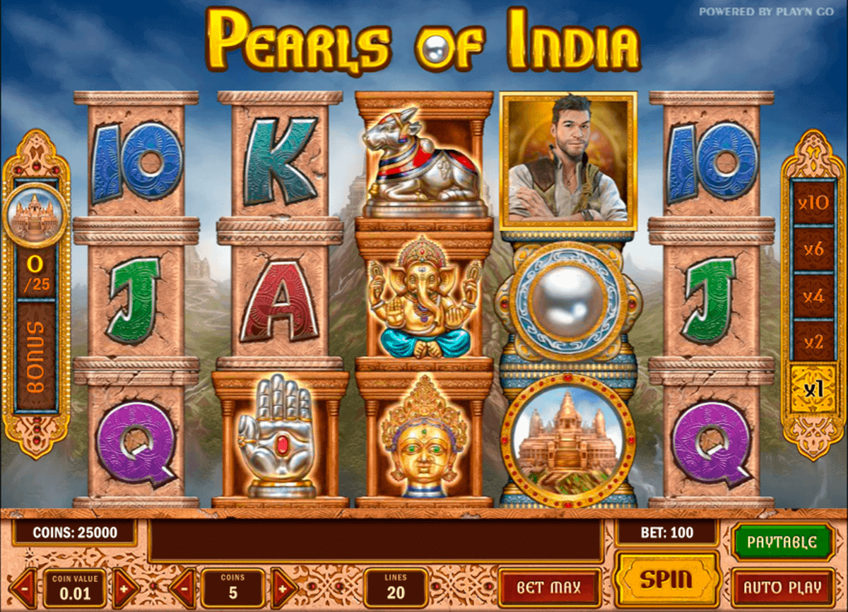 pearls of india playn go spelautomat