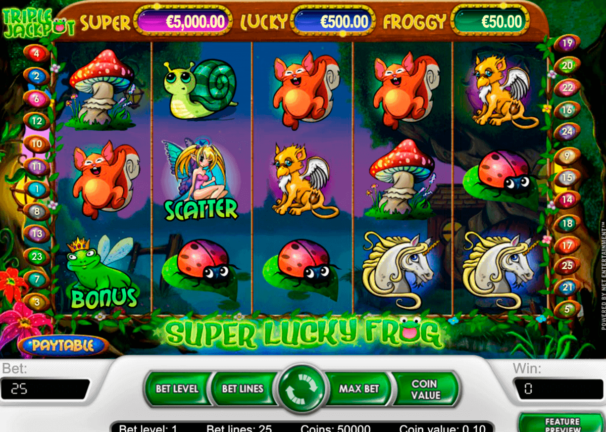 super lucky frog netent spelautomat