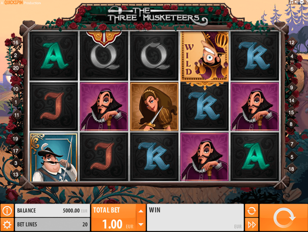 the three musketeers quickspin slot