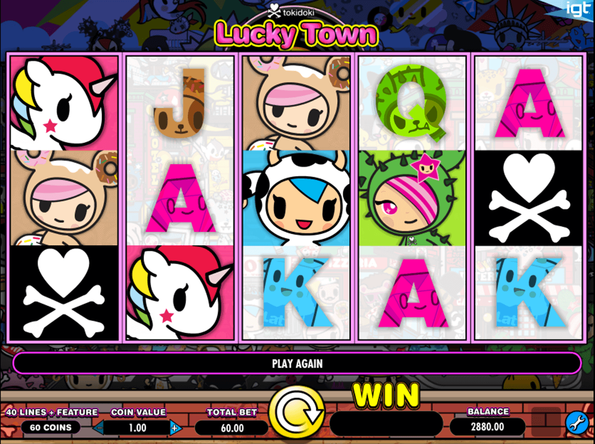 tokidoki lucky town igt spelautomat