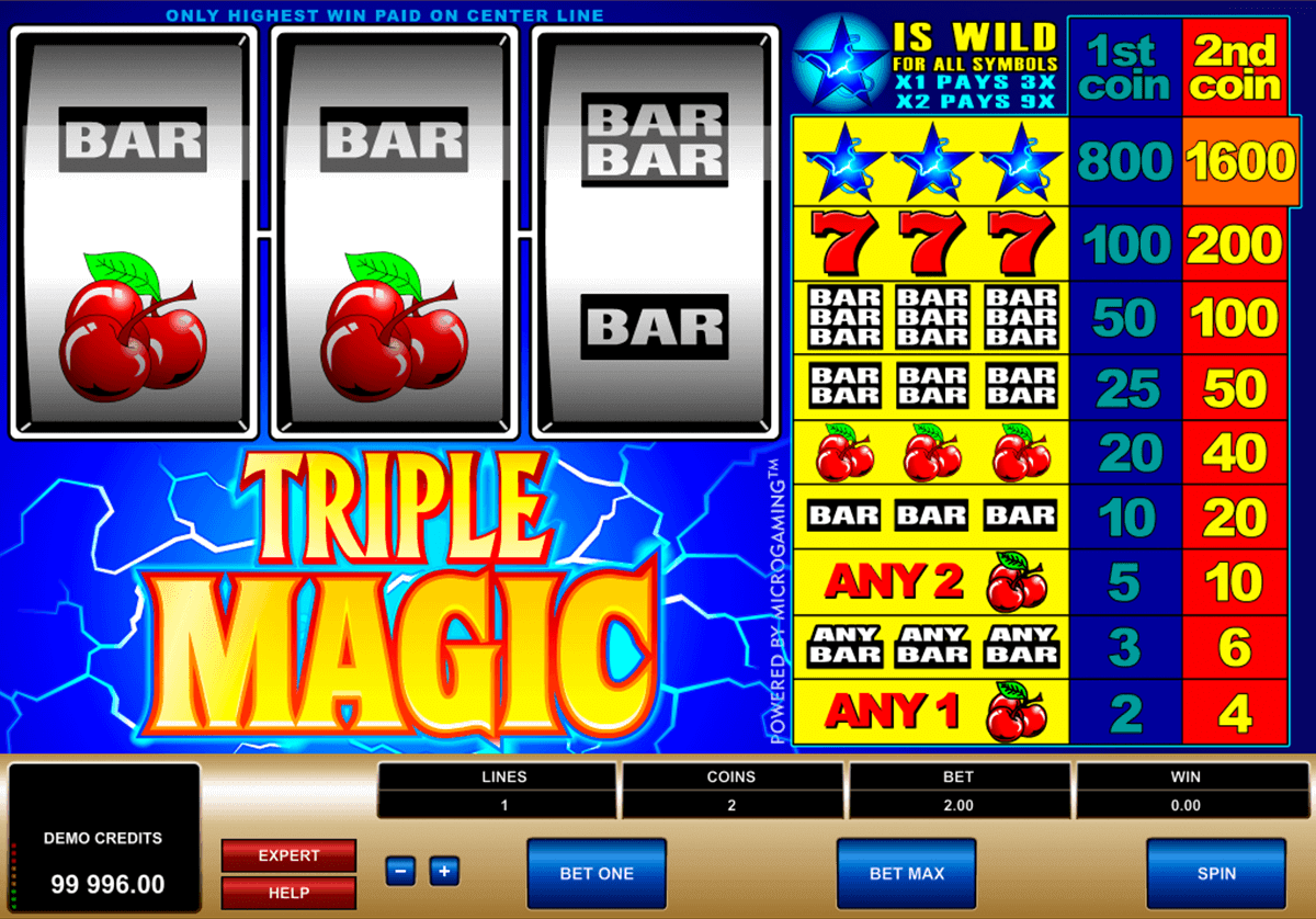 triple magic microgaming spelautomat