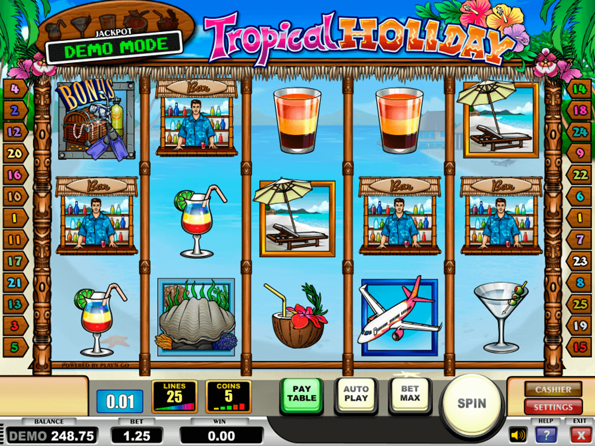 tropical holiday playn go spelautomat