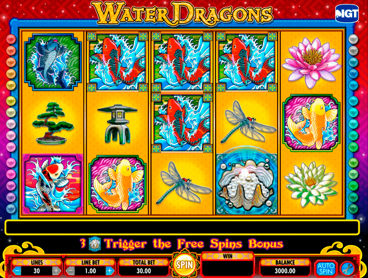 water dragons igt spelautomat