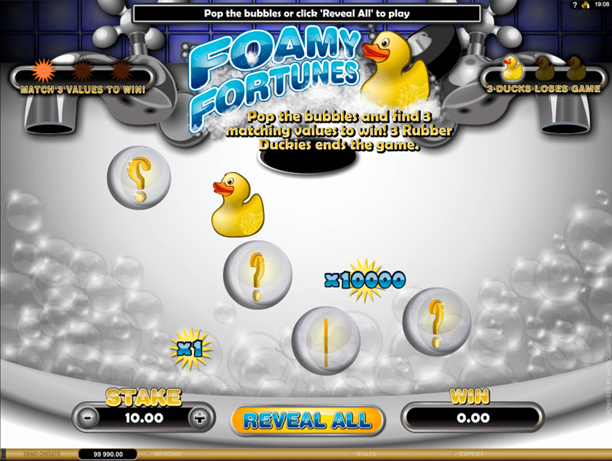 foamy fortunes microgaming