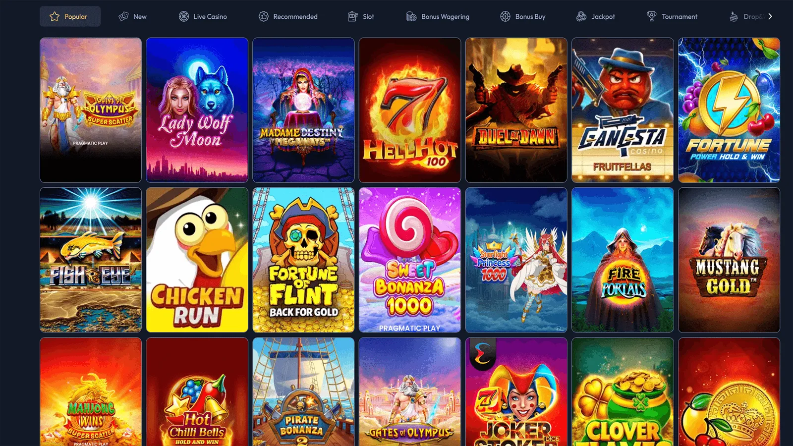 Gangsta Casino Spelutbud i Sverige