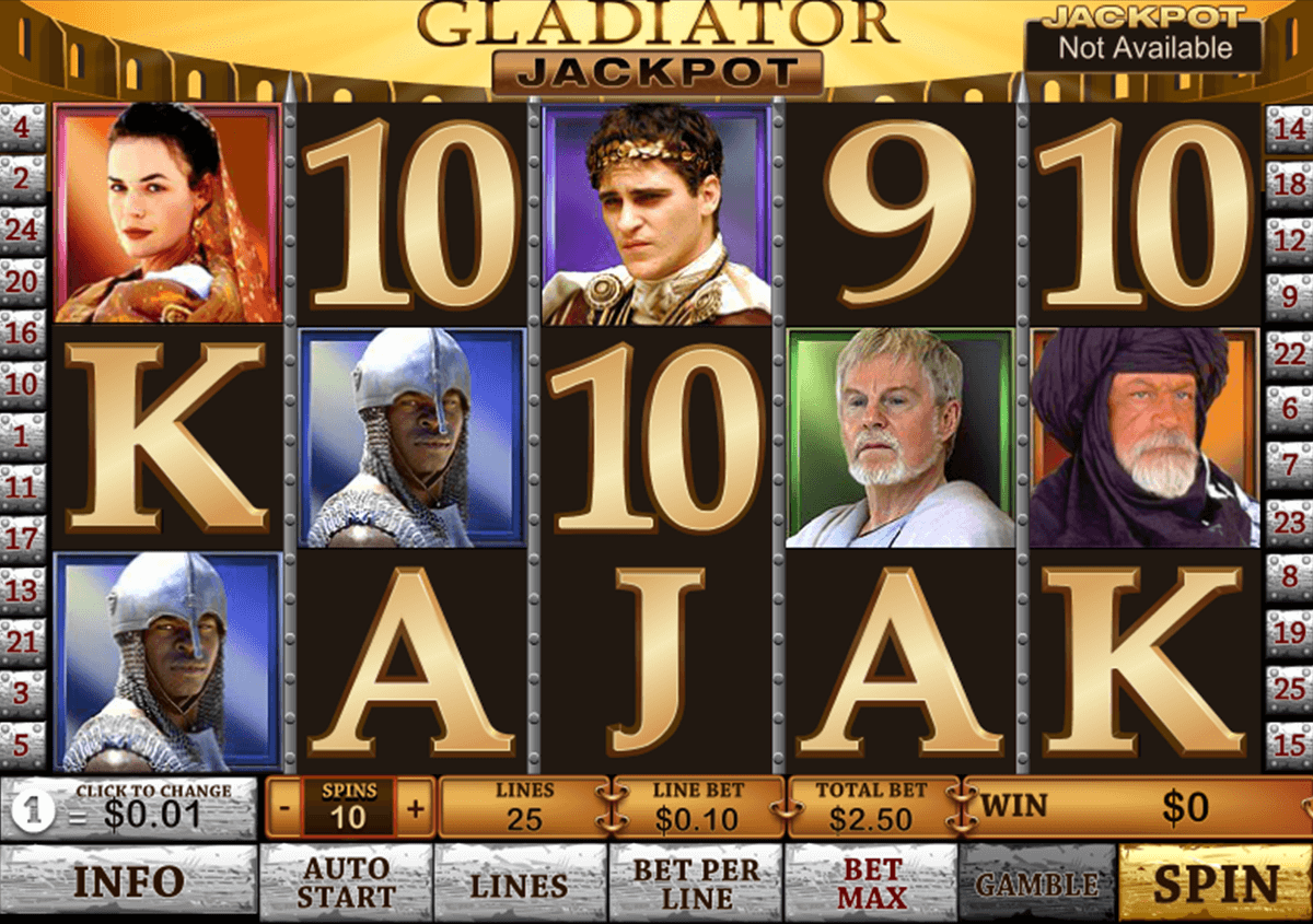 gladiator jackpot playtech 