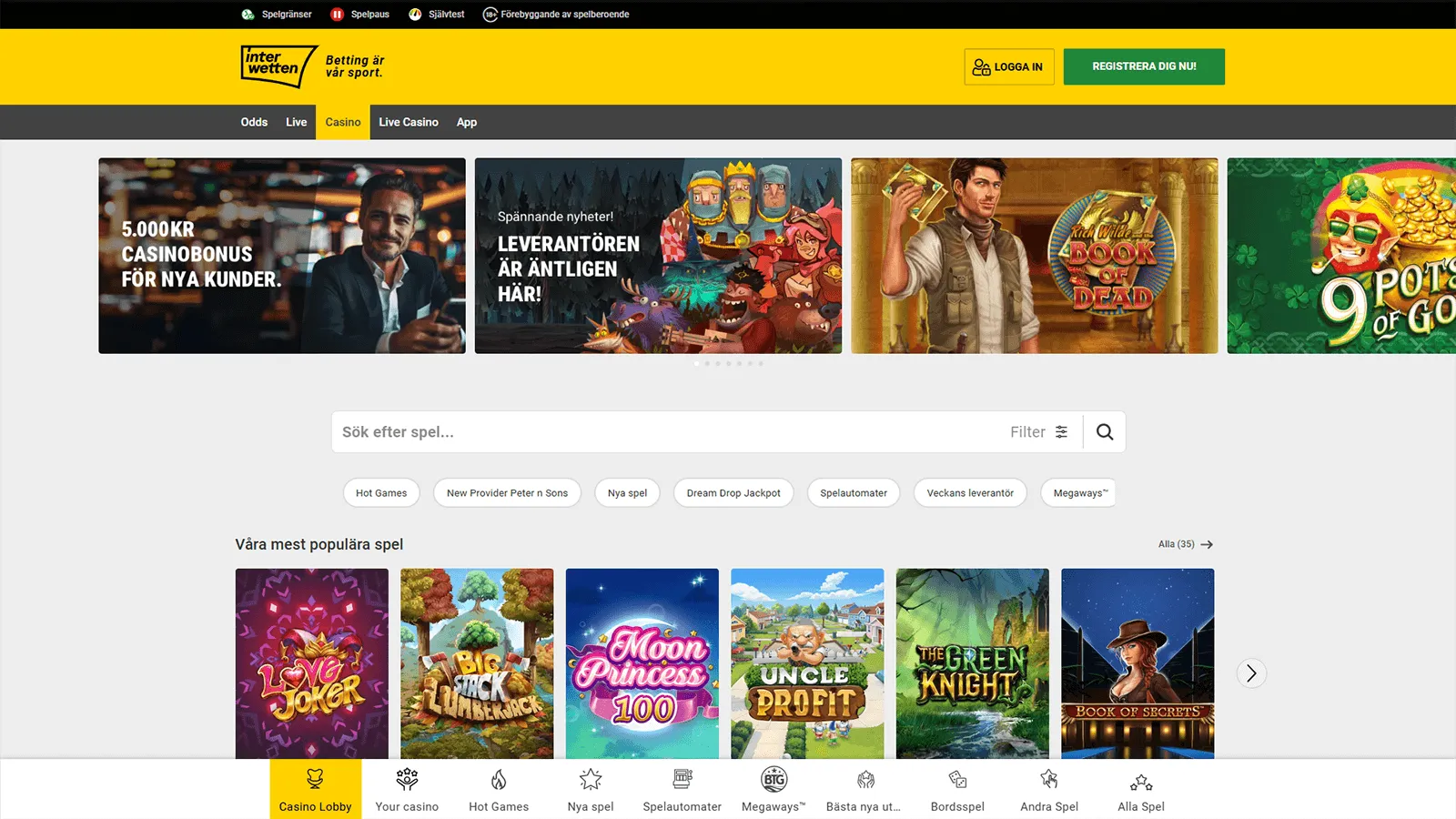 Interwetten Casino Hemsida i Sverige