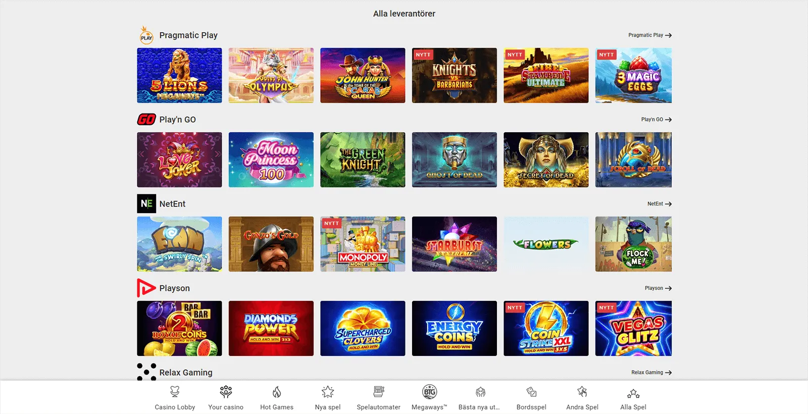 Interwetten Casino och spelleverantorer i Sverige