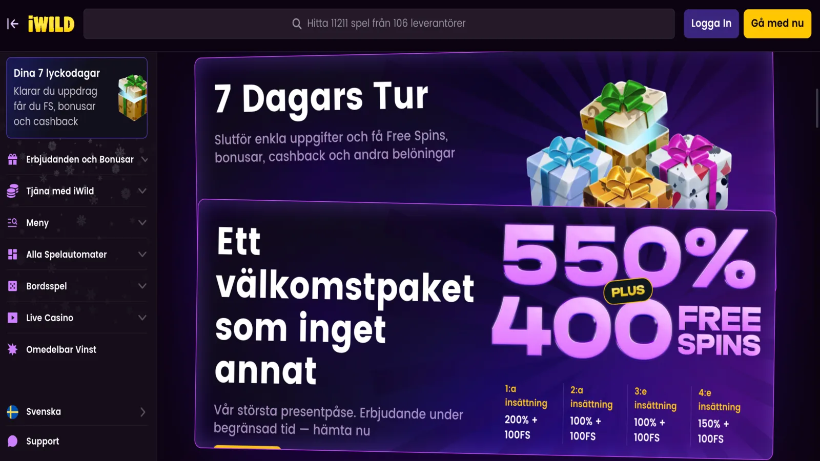 iWild Casino Bonusar