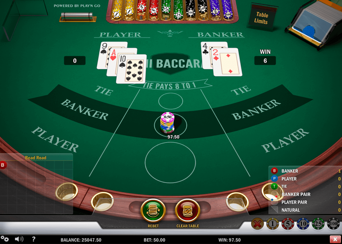 mini baccarat playn go