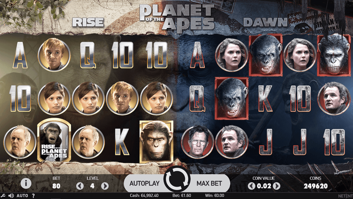 planet of the apes netent