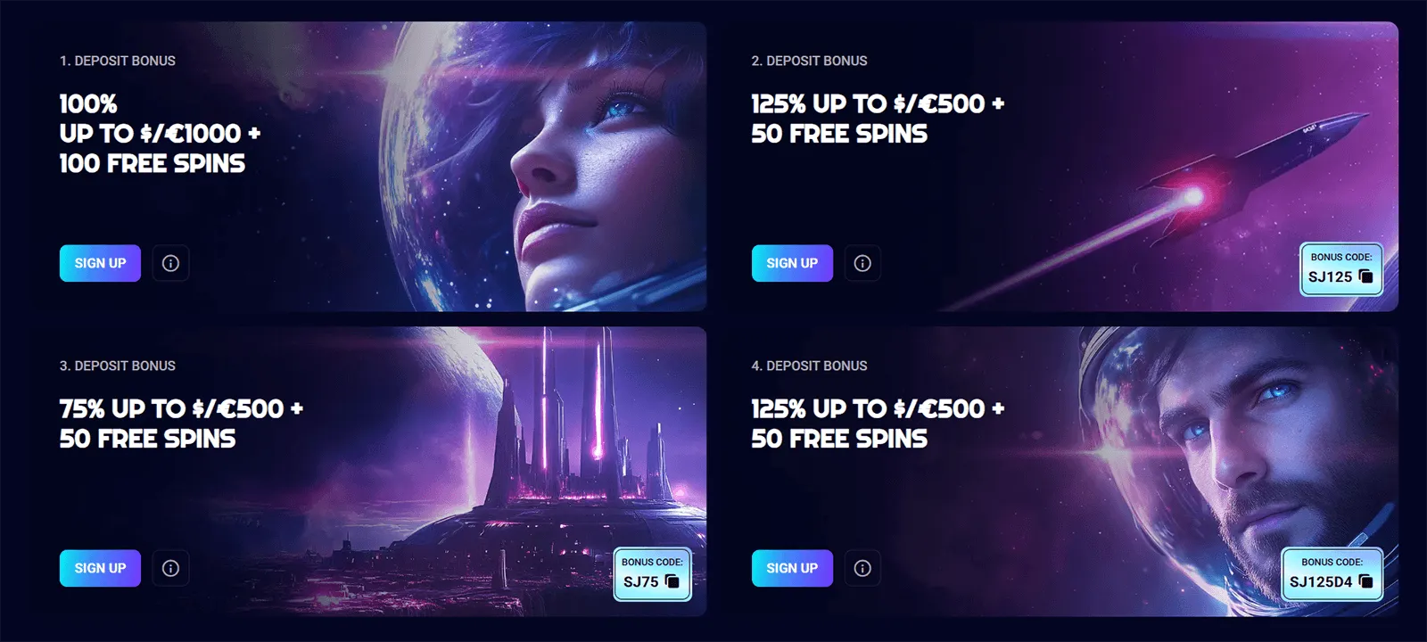Spinjo Casino välkomstpaket i Sverige