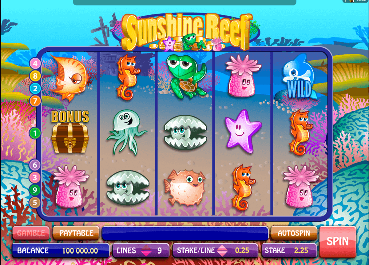 sunshine reef microgaming 